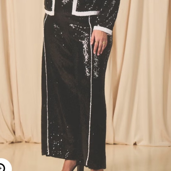 Eloquii Black Sequin Wide-Leg Pants – Size 20 (NWT) - Picture 2 of 8